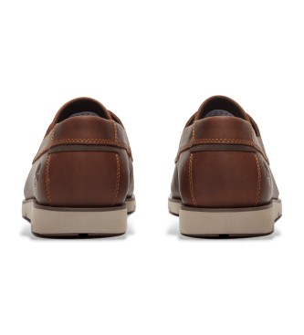 Timberland Grafton Bay brown leather lace-up shoes