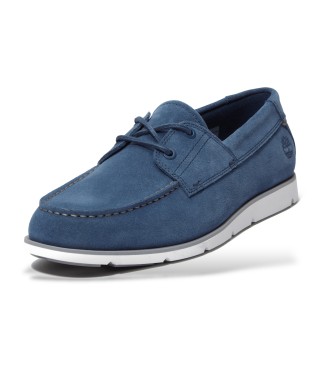 Timberland Scarpe in pelle con lacci blu Grafton Bay