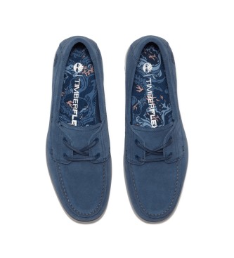 Timberland Scarpe in pelle con lacci blu Grafton Bay