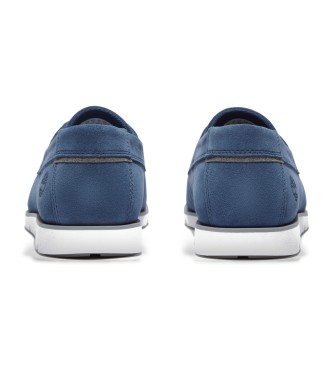 Timberland Scarpe in pelle con lacci blu Grafton Bay