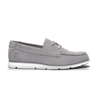 Timberland Zapatos de piel con cordones Grafton Bay gris