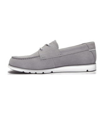 Timberland Zapatos de piel con cordones Grafton Bay gris