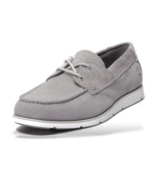 Timberland Zapatos de piel con cordones Grafton Bay gris