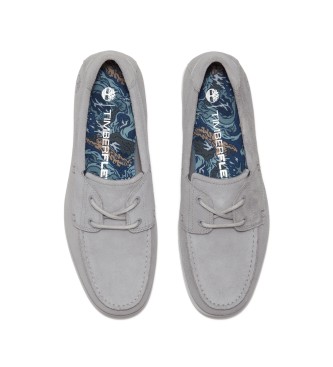 Timberland Zapatos de piel con cordones Grafton Bay gris