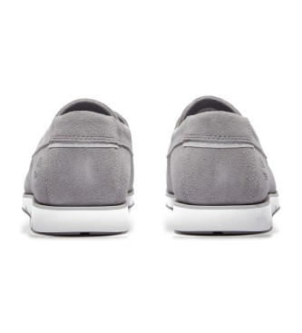 Timberland Zapatos de piel con cordones Grafton Bay gris