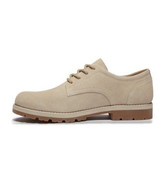 Timberland Scarpe stringate in pelle beige Britton Square