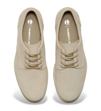 Timberland Britton Square beige lace-up leather shoes