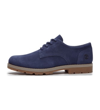 Timberland Britton Square lace-up leather shoes blue