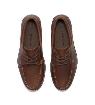 Timberland Brown Britton Square lace-up leather shoes