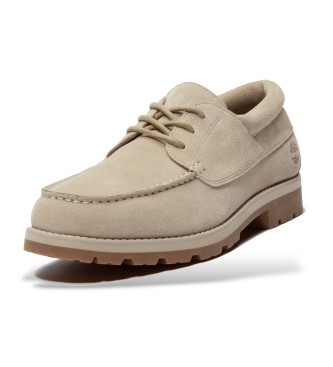 Timberland Britton Square sapatos de couro com atacadores bege