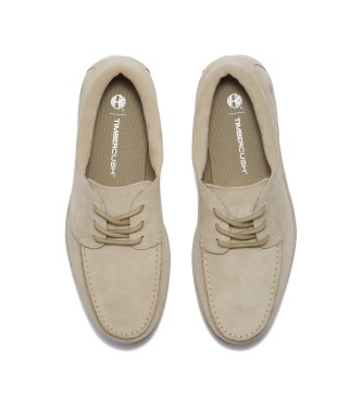 Timberland Zapatos de piel con cordones Britton Square beige