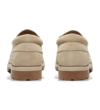 Timberland Britton Square beige ldersko med snrebnd