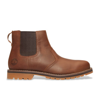 Timberland Brown Larchmont Chelsea Leather Ankle Boots