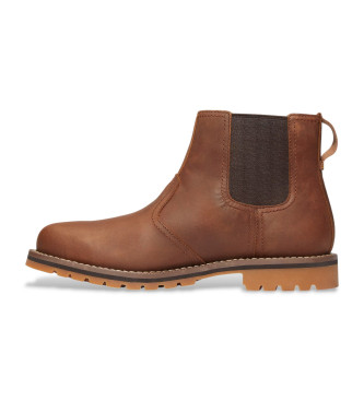 Timberland Brown Larchmont Chelsea Leather Ankle Boots