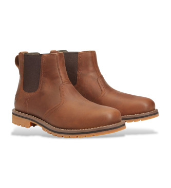 Timberland Brown Larchmont Chelsea Leather Ankle Boots