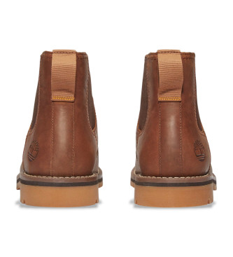 Timberland Brown Larchmont Chelsea Leather Ankle Boots