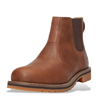 Timberland Brown Larchmont Chelsea Leather Ankle Boots