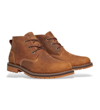 Timberland Stivali Chukka in pelle impermeabile marrone Larchmont