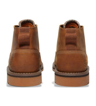 Timberland Stivali Chukka in pelle impermeabile marrone Larchmont
