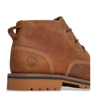 Timberland Stivali Chukka in pelle impermeabile marrone Larchmont