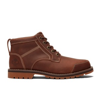 Timberland Bruine Larchmont lederen chukka-laarzen met vetersluiting voor de middenkuit