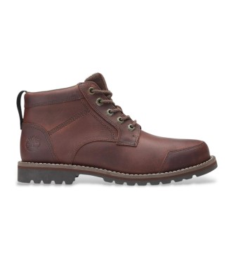 Timberland Stivali Chukka in pelle a met polpaccio con lacci Larchmont marrone scuro 