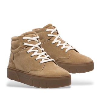 Timberland Laurel Court Visoke usnjene trenirke rjave barve