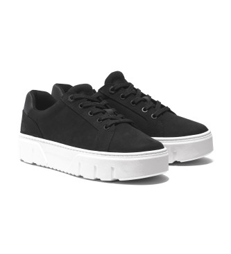 Timberland Zapatillas de piel de caa baja con cordones Laurel Court negro