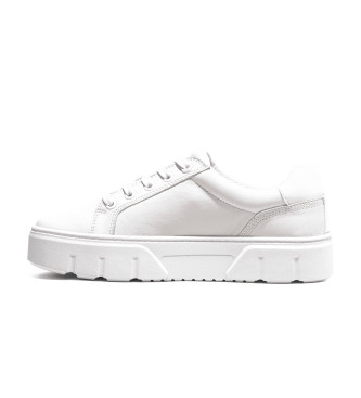 Timberland Zapatillas de piel  de caa baja con cordones Laurel Court blanco