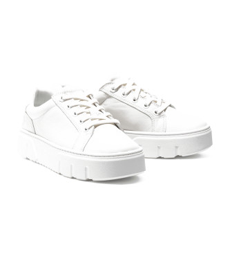 Timberland Zapatillas de piel  de caa baja con cordones Laurel Court blanco