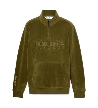 Timberland Polartec fleece sweatshirt 1/4 zip grn