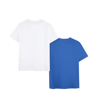 Timberland Lot de 2 T-shirts  manches courtes blanc, bleu