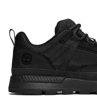 Timberland Tnis de couro com cordes preto