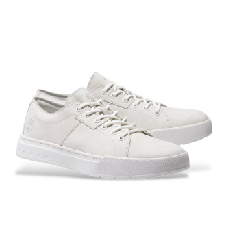 Timberland Maple Grove, sapatilhas de couro de topo baixo com atacadores brancos