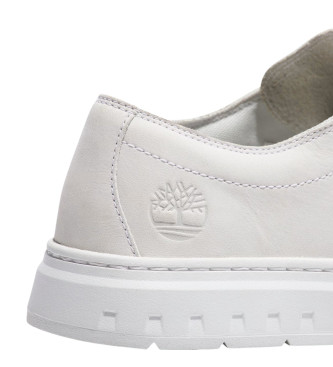 Timberland Maple Grove, sapatilhas de couro de topo baixo com atacadores brancos