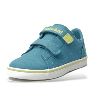 Timberland Stone Jump blauwe lage toptrainers met klittenbandsluiting