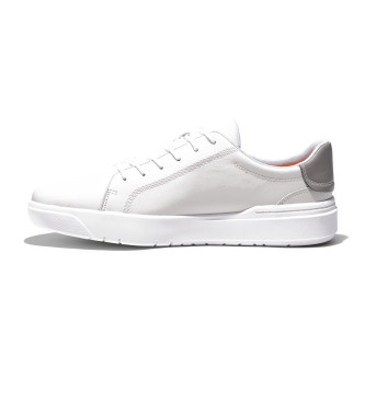 Timberland Seneca Bay vita snrkldda lderskor med lg topp