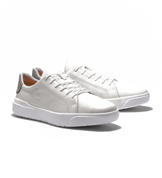 Timberland Seneca Bay vita snrkldda lderskor med lg topp