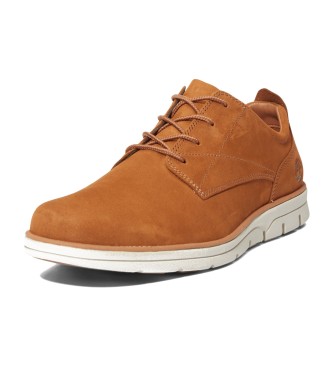 Timberland Bradstreet brown leather low top lace-up trainers