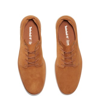 Timberland Bradstreet brown leather low top lace-up trainers