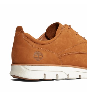 Timberland Brązowe, skórzane, sznurowane buty sportowe Bradstreet