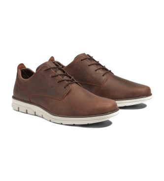 Timberland Bradstreet Brown Low Top Lace Up Sneakers in pelle