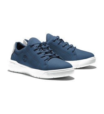 Timberland Sapatilhas Seneca Bay em pele azul com atacadores