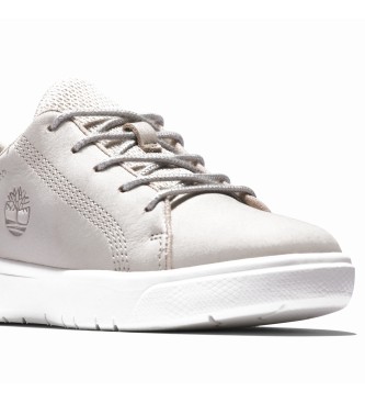 Timberland Seneca Bay beige leather lace-up trainers