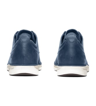 Timberland Bradstreet sapatilhas de couro de cano baixo com atacadores, azul