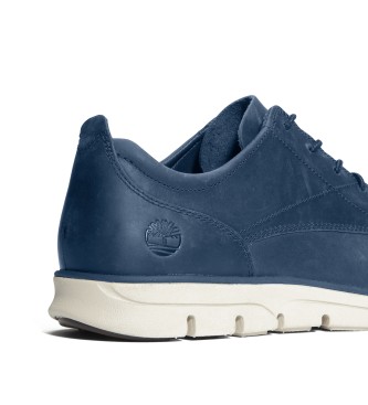 Timberland Bradstreet sapatilhas de couro de cano baixo com atacadores, azul