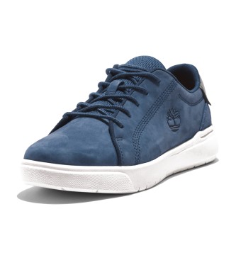 Timberland Sapatilhas Seneca Bay em pele azul com atacadores