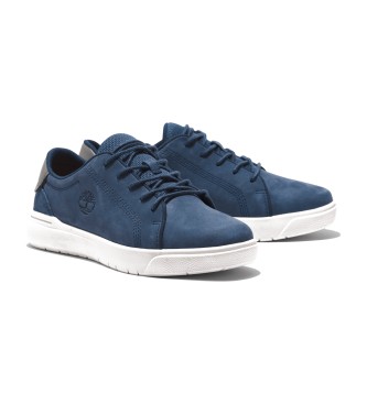 Timberland Sneakers in pelle con lacci blu Seneca Bay