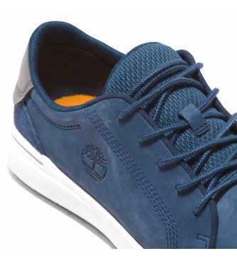 Timberland Sapatilhas Seneca Bay em pele azul com atacadores