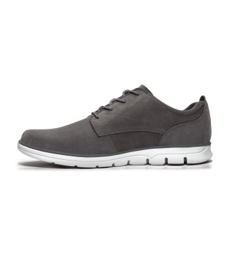 Timberland Zapatillas de piel de caa baja con cordones Bradstreet gris